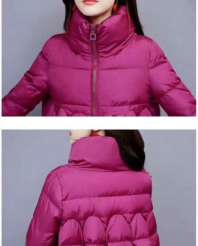 Winter Parkas Women Jacket Thicken Down Cotton Jacket Mid-Long Outerwear Warm Cotton Padded Coats