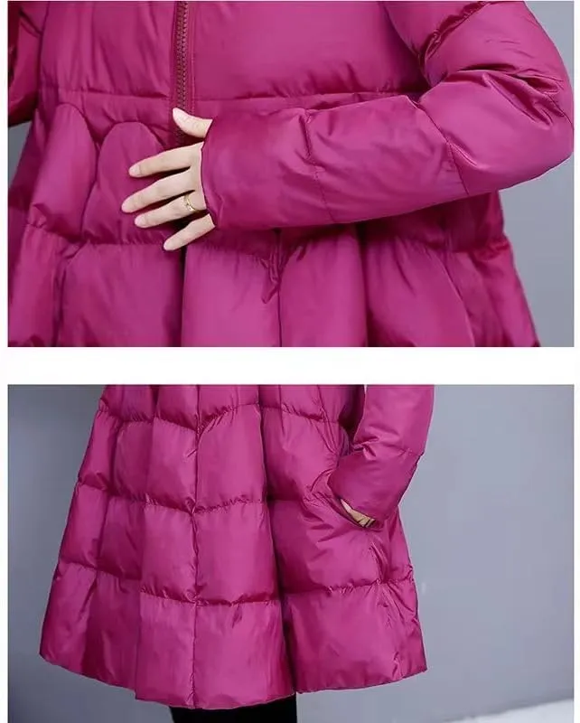Winter Parkas Women Jacket Thicken Down Cotton Jacket Mid-Long Outerwear Warm Cotton Padded Coats