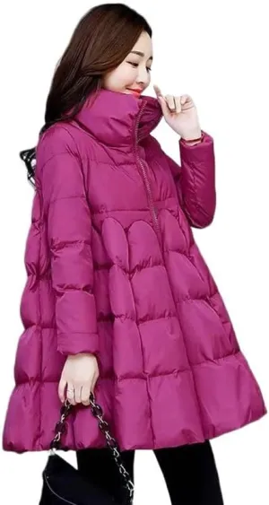 Winter Parkas Women Jacket Thicken Down Cotton Jacket Mid-Long Outerwear Warm Cotton Padded Coats