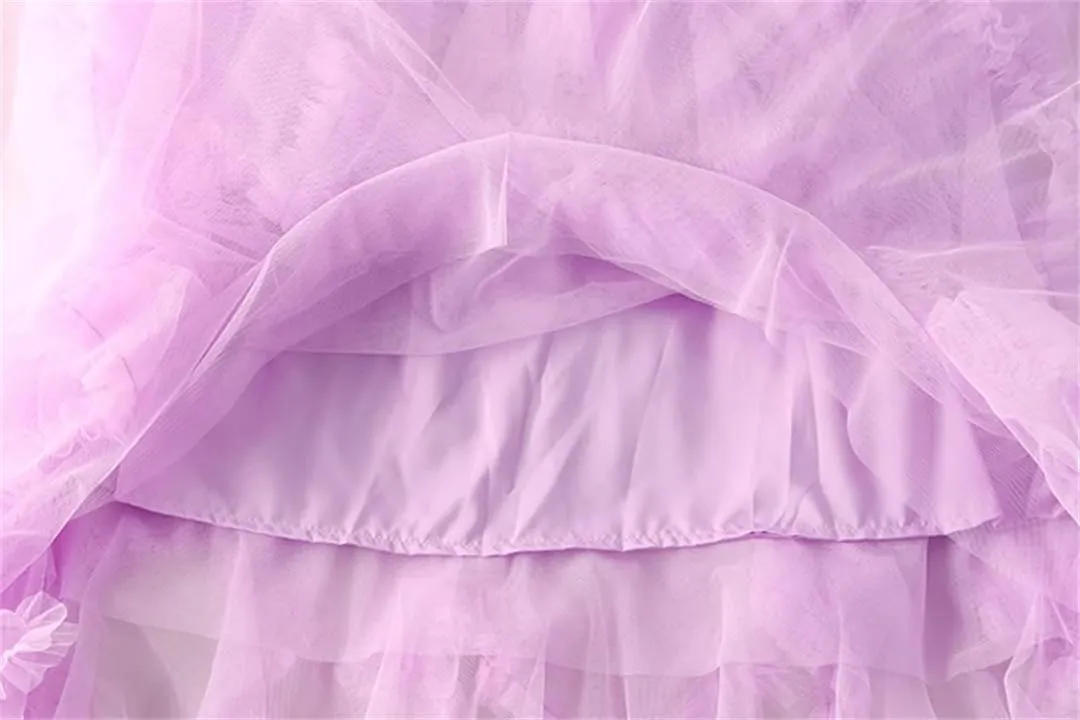 Women Irregular Cake Skirt Midi Long High Waist A Line Skirts Tulle Party Mid-Calf Skirt