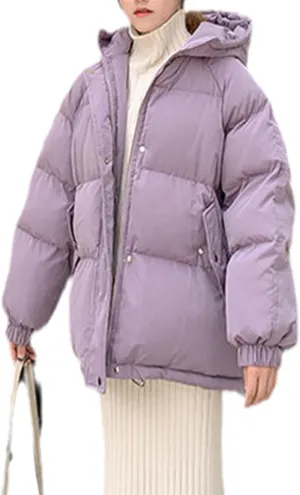 Women Short Jacket Winter Parkas Thick Hooded Cotton Padded Jackets Coats Loose Puffer Parkas Outwear