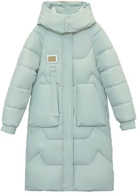 Women's Cotton Padded Coat Cropped Winter Loose Fit Thickened Jacket Padded