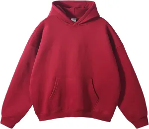 Womens Fall Winter Oversized Loose Basic Solid Hoodies Unisex Thick Sweatshirts Pullover Fleece Sweaters