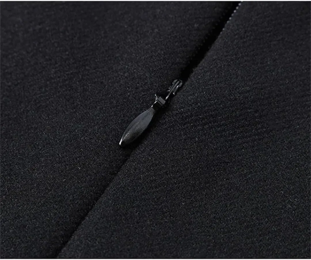 Women's Half Length Skirt Slit Thick A Line Office Bodycon Skirts High Waist Knee-Length Midi Skirt