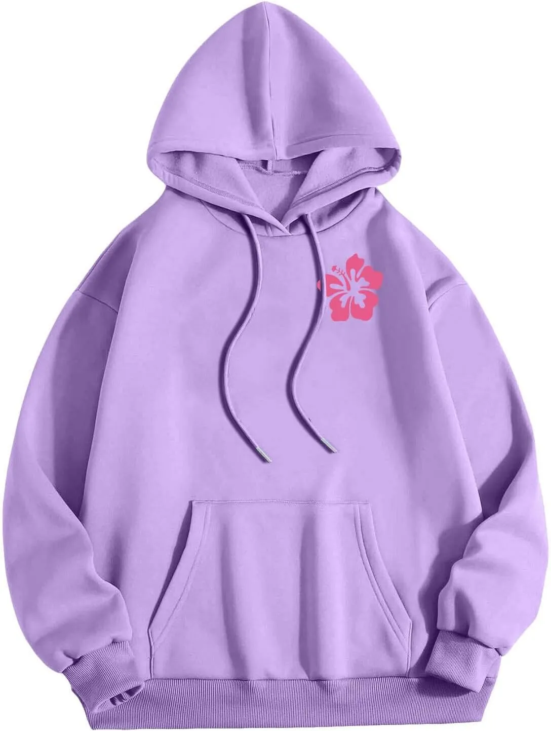 Womens Hoodies Long Sleeve Letter Print Warm Fall Winter Sweatshirts Oversized Hooded Pullover 2024 Trendy