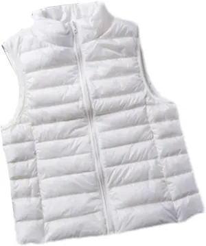 Women's Portable Duck Down Vest Jacket Winter Ultralight Sleeveless Duck Down Windproof Warm Vest