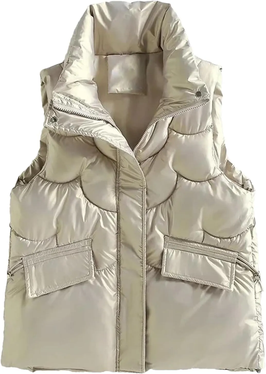Women's Winter Vests - Cotton Padded Sleeveless Waistcoat Student Short Jacket