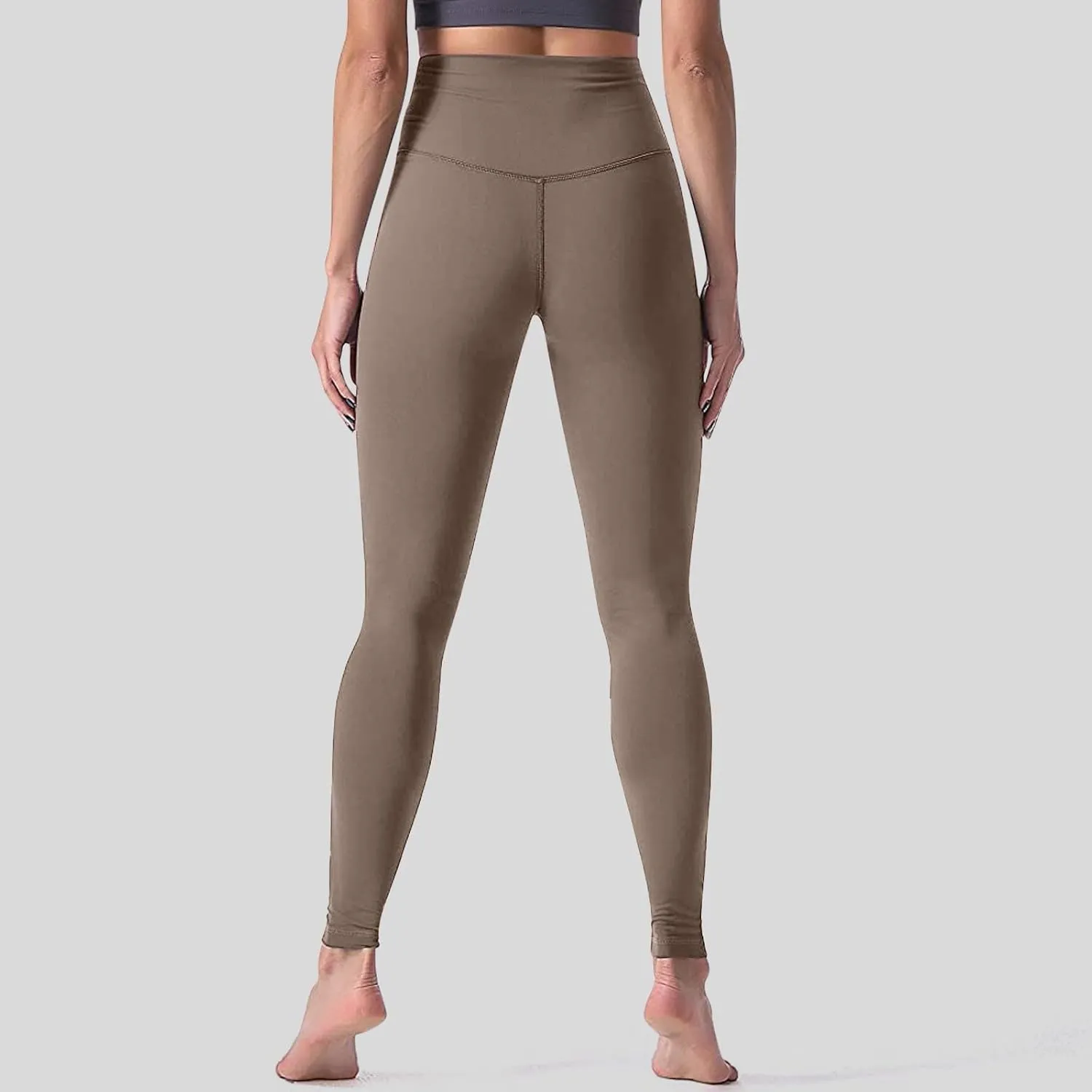 Yoga Women Straight Dress Pants with Pockets Tall Petite Regular for Work Business Thick Leggings for Women Plus
